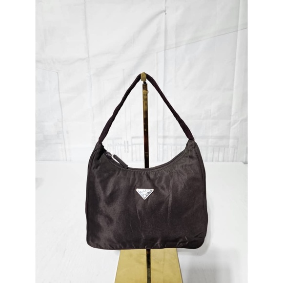 Prada Handbags - Authentic Prada Nylon Tessuto Sport Mini Shoulder Bag Chocolate Brown